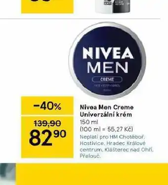Tesco Nivea men creme univerzální krém nabídka