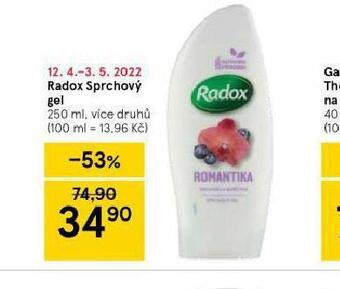 Tesco Radox sprchový gel nabídka