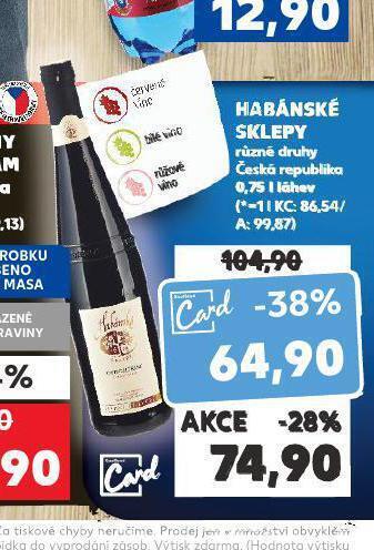 Kaufland Habánské sklepy nabídka