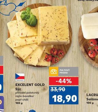 Kaufland Excelent gold sýr nabídka