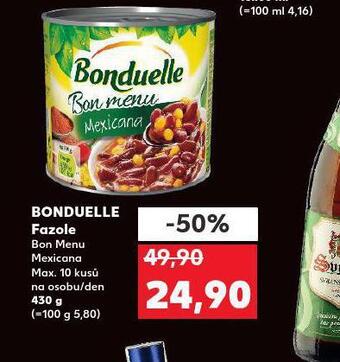 Kaufland Bonduelle fazole nabídka