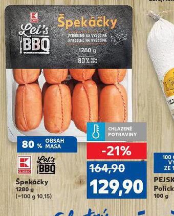 Kaufland Špekáčky nabídka