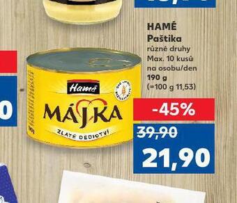Kaufland Hamé paštika nabídka