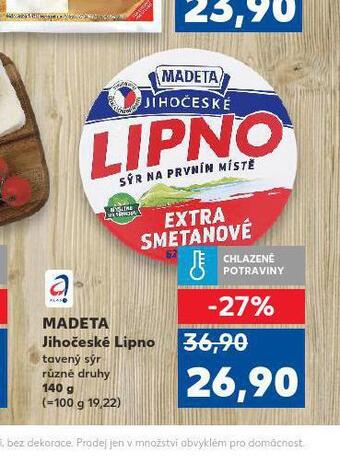 Kaufland Madeta jihočeské lipno nabídka