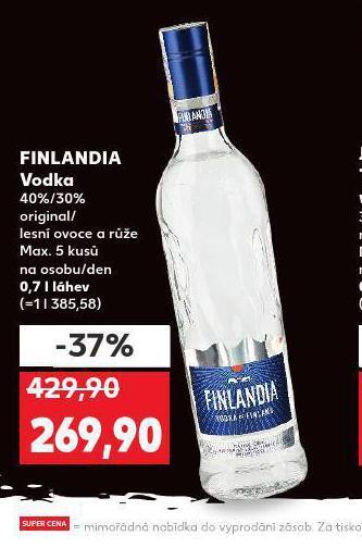 Kaufland Finlandia vodka nabídka