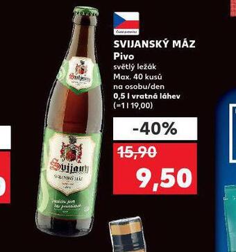 Kaufland Pivo svijanský máz nabídka
