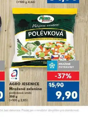 Kaufland Agro jesenice mražená zelenina nabídka