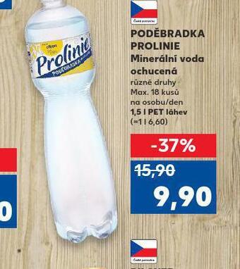 Kaufland Poděbradka prolinie ochucená nabídka