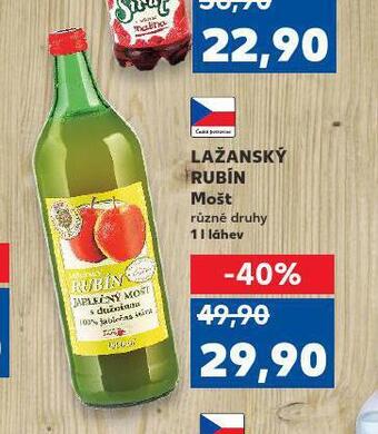 Kaufland Lažanský rubín mošt nabídka