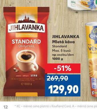 Jihlavanka mletá káva