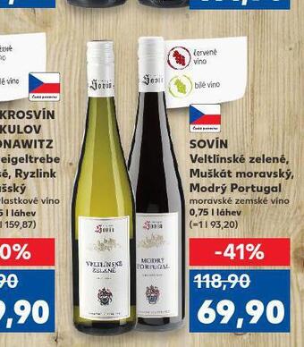 Kaufland Sovín modrý portugal nabídka