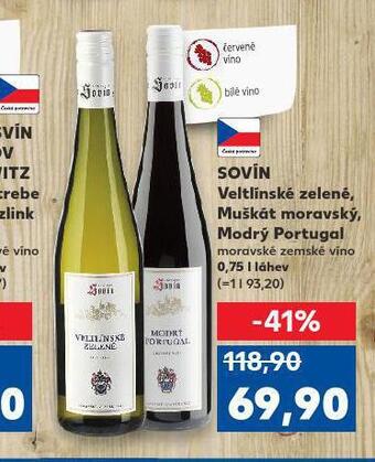 Kaufland Sovín muškát moravský nabídka