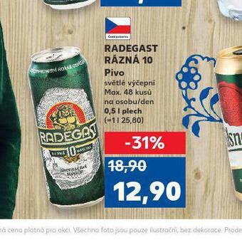 Kaufland Pivo radegast rázná 10 nabídka