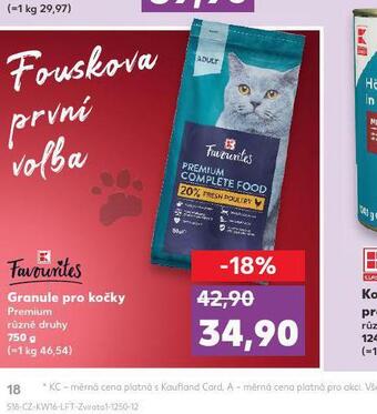 Kaufland Granule pro kočky nabídka