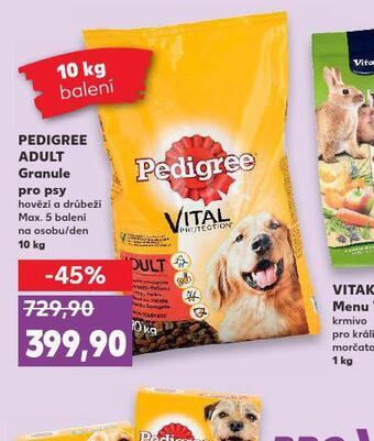 Kaufland Pedigree adult granule pro psy nabídka
