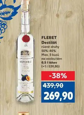 Kaufland Fleret destilát nabídka