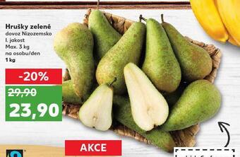 Kaufland Hrušky zelené nabídka