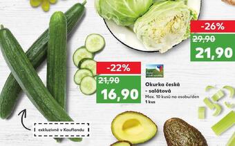 Kaufland Okurka salátová nabídka