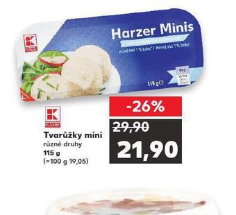 Kaufland Tvarůžky mini nabídka