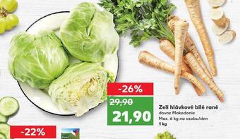 Kaufland Zelí hlávkové bílé rané nabídka