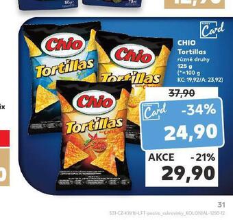 Kaufland Chio tortillas nabídka