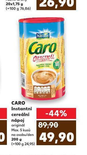 Kaufland Caro instantní cereální nápoj nabídka
