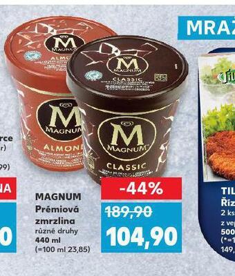 Kaufland Magnum prémiová zmrzlina nabídka