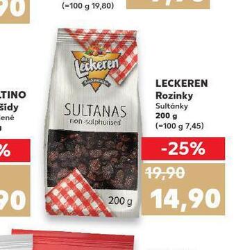 Kaufland Rozinky sultánky nabídka