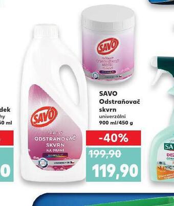 Kaufland Savo odstraňovač skvrn nabídka