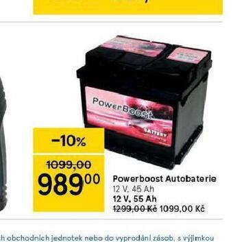 Tesco Powerboost autobaterie 55 ah nabídka