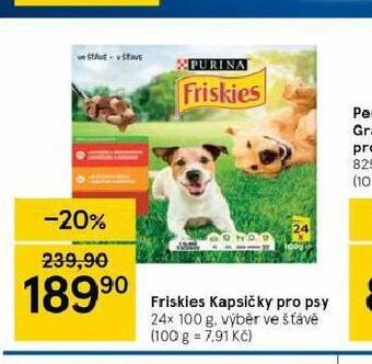Tesco Friskies kapsičky pro psy nabídka