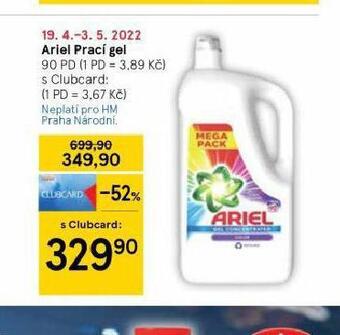 Tesco Ariel prací gel nabídka