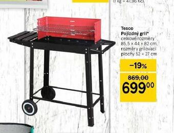 Tesco Tesco pojízdný gril nabídka