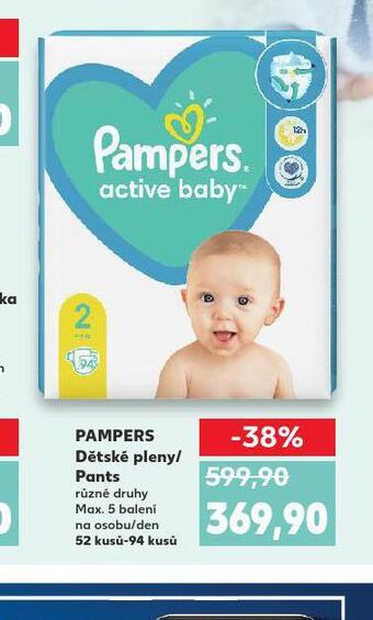 Kaufland Pampers dětské plenky nabídka