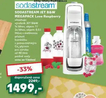 Kaufland Sodastream jet b&w megapack nabídka
