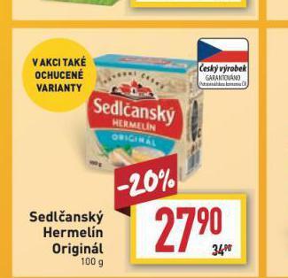 Billa Sedlčanský hermelín originál nabídka