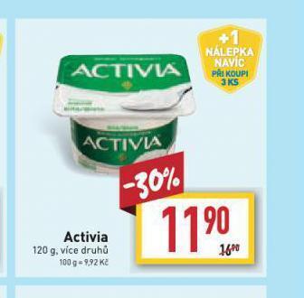 Billa Activia nabídka