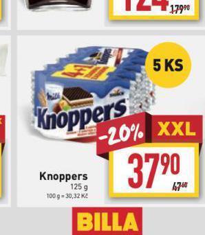 Billa Knoppers nabídka