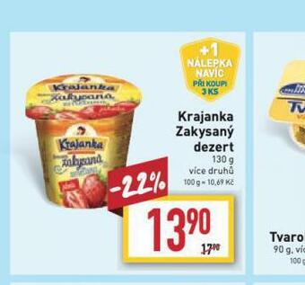 Billa Krajanka zakysaný dezert nabídka