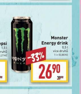 Billa Monster energy nabídka