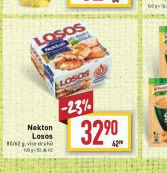 Billa Nekton losos nabídka