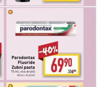 Billa Parodontax fluoride zubní pasta nabídka