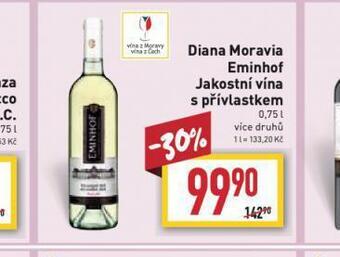 Billa Diana moravia eminhof jakostní vína s přívlastkem nabídka