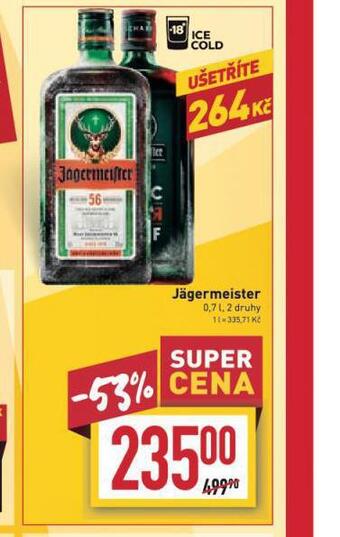 Billa Jägermeister nabídka