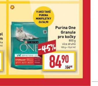 Billa Purina one granule pro kočky nabídka