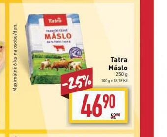 Billa Tatra máslo nabídka
