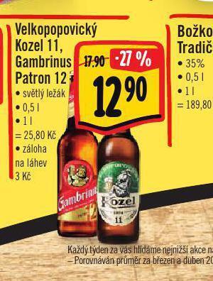 Jip Pivo gambrinus patron 12 nabídka