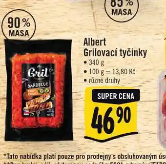 Jip Albert grilovací tyčinky nabídka