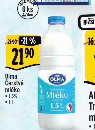 Jip Olma čerstvé mléko 1,5% nabídka