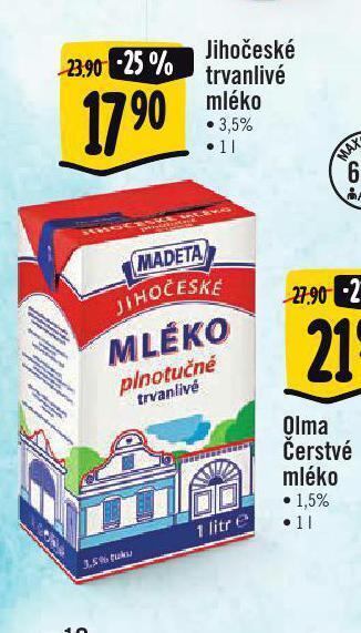 Jip Trvanlivé mléko 3,5% nabídka